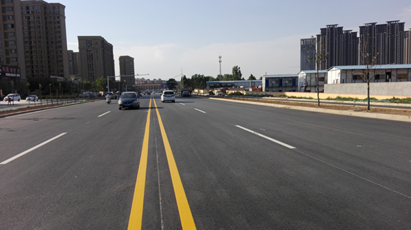 我集团承建的金河路（大河路-滨河路）建成通车