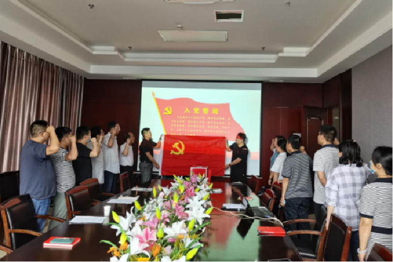 机关二支部召开“预备党员入党宣誓党员重温入党誓词”主题党日活动